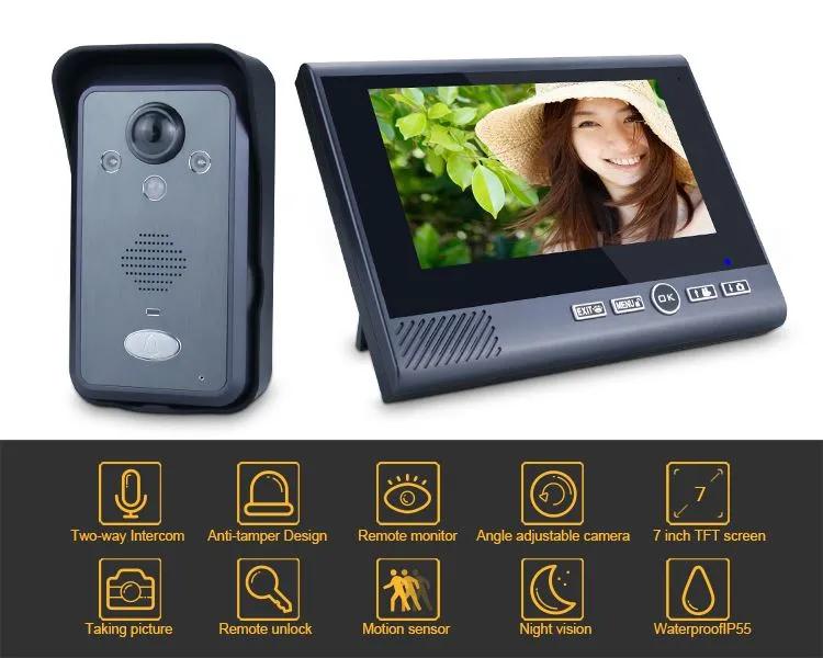 Wireless Video Intercom With Door Release