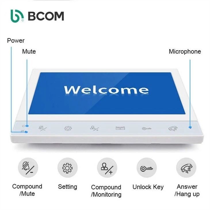 4 wire video door phone
